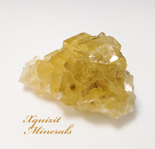 Yellow Fluorite, Fluorescent, Moscona Mine, Solís, Corvera de Asturias, Villabona mining area, Asturias, Spain (59)