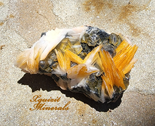 Cerussite, Barite, Galena, Mibladen, Midelt, Morocco (54)
