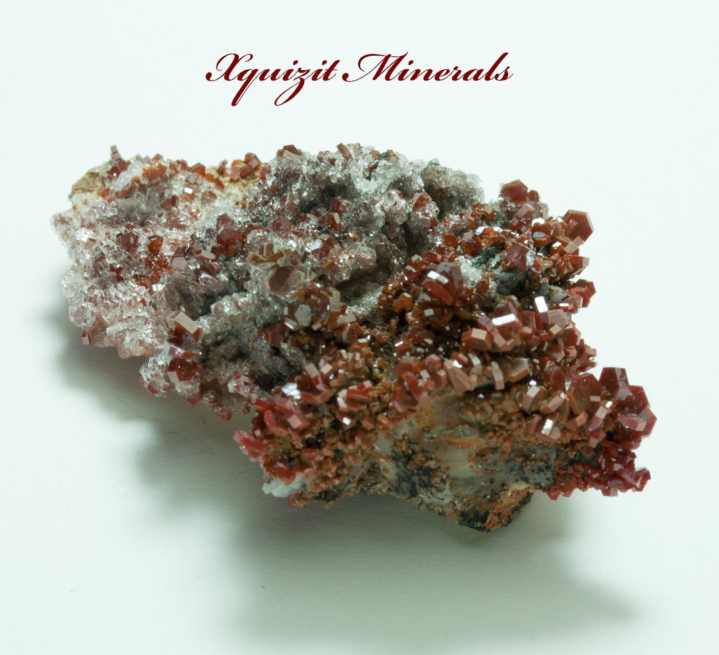 Vanadinite, Crystals on Matrix, ACF Mine, Midelt, Morocco (38)