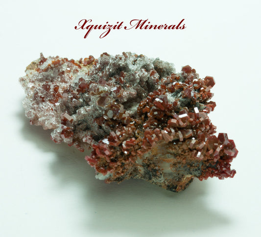 Vanadinite, Crystals on Matrix, ACF Mine, Midelt, Morocco (38)