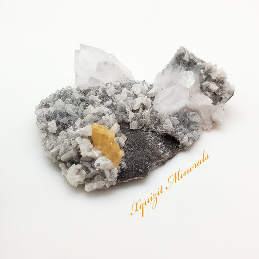 China Barite and Quartz with Calcite, Guizhou Prov., Qinglong, China (28)