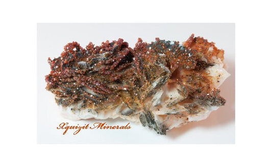 Vanadinite and Barite, Goethite, Mibladen, Midelt, Morocco (16)