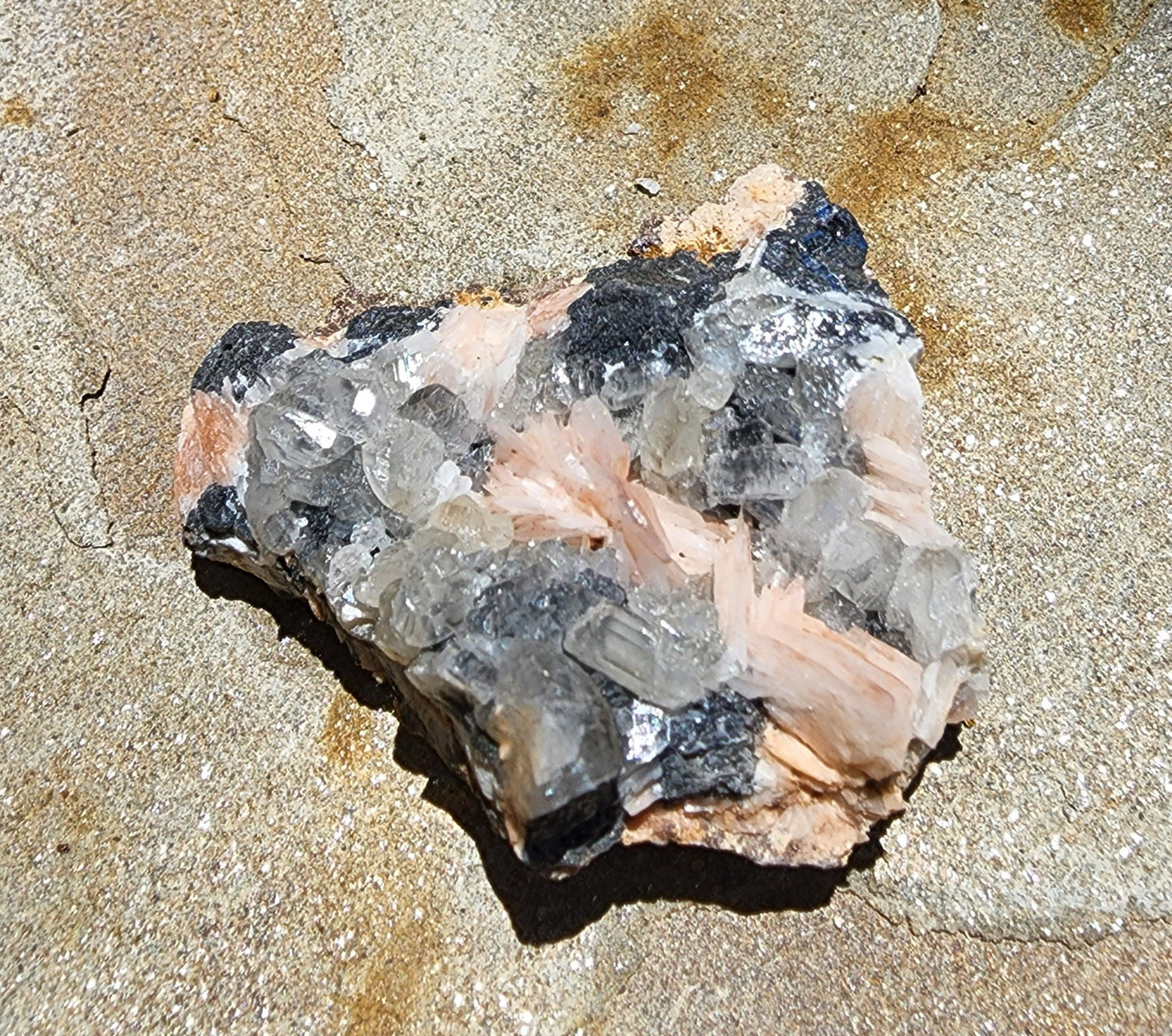 Cerussite, Barite, Galena, Mibladen, Midelt, Morocco (54)