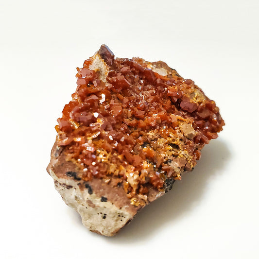 Vanadinite, Crystals on Matrix, Mibladen, Morocco (18)