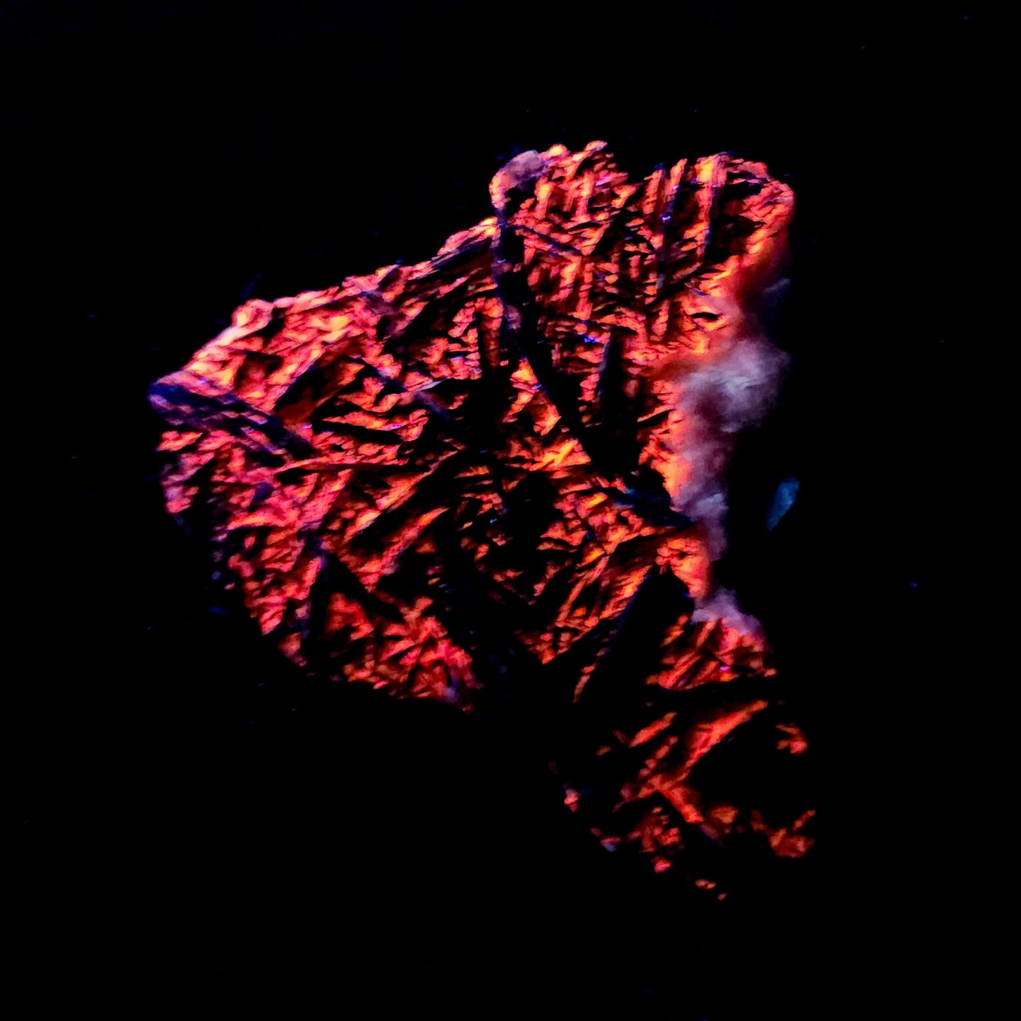 Goethite on Calcite, Fluorescent, RARE, Charcas, San Luis Potosi, Chihuahua, Mexico (30)