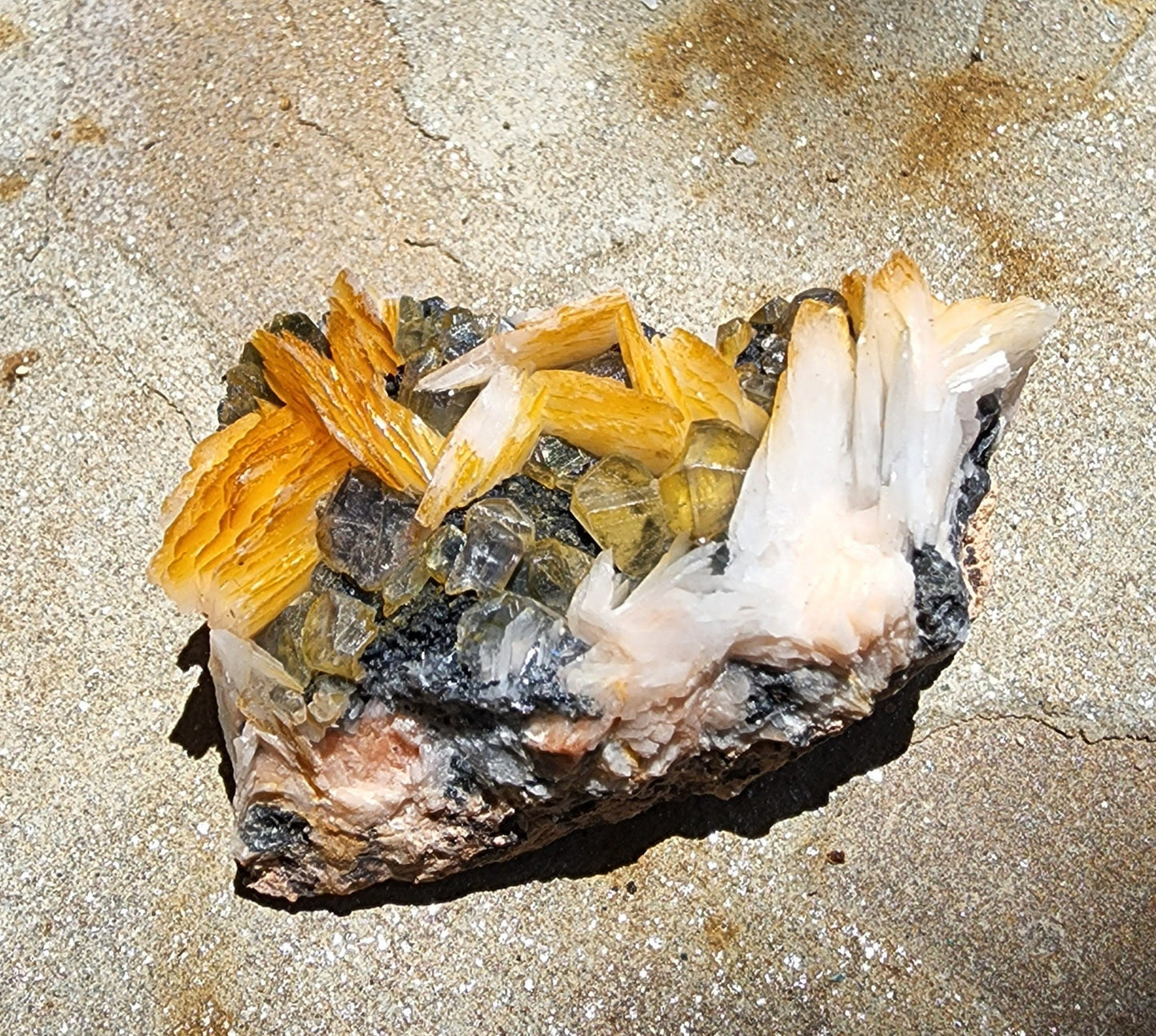 Cerussite, Barite, Galena, Mibladen, Midelt, Morocco (54)