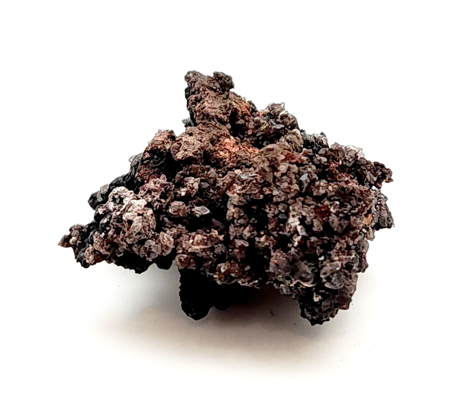 Botryoidal Psilomelane, Calcite, Santa Eulalia, Chihuahua, Mexico (38)