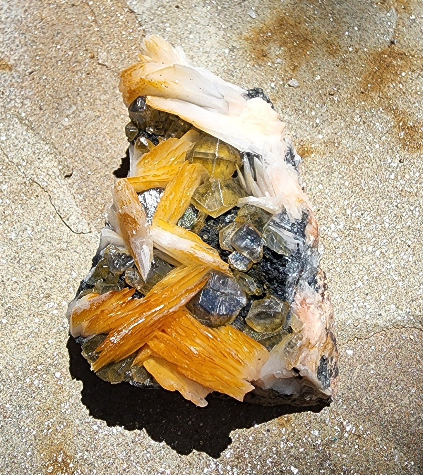 Cerussite, Barite, Galena, Mibladen, Midelt, Morocco (54)