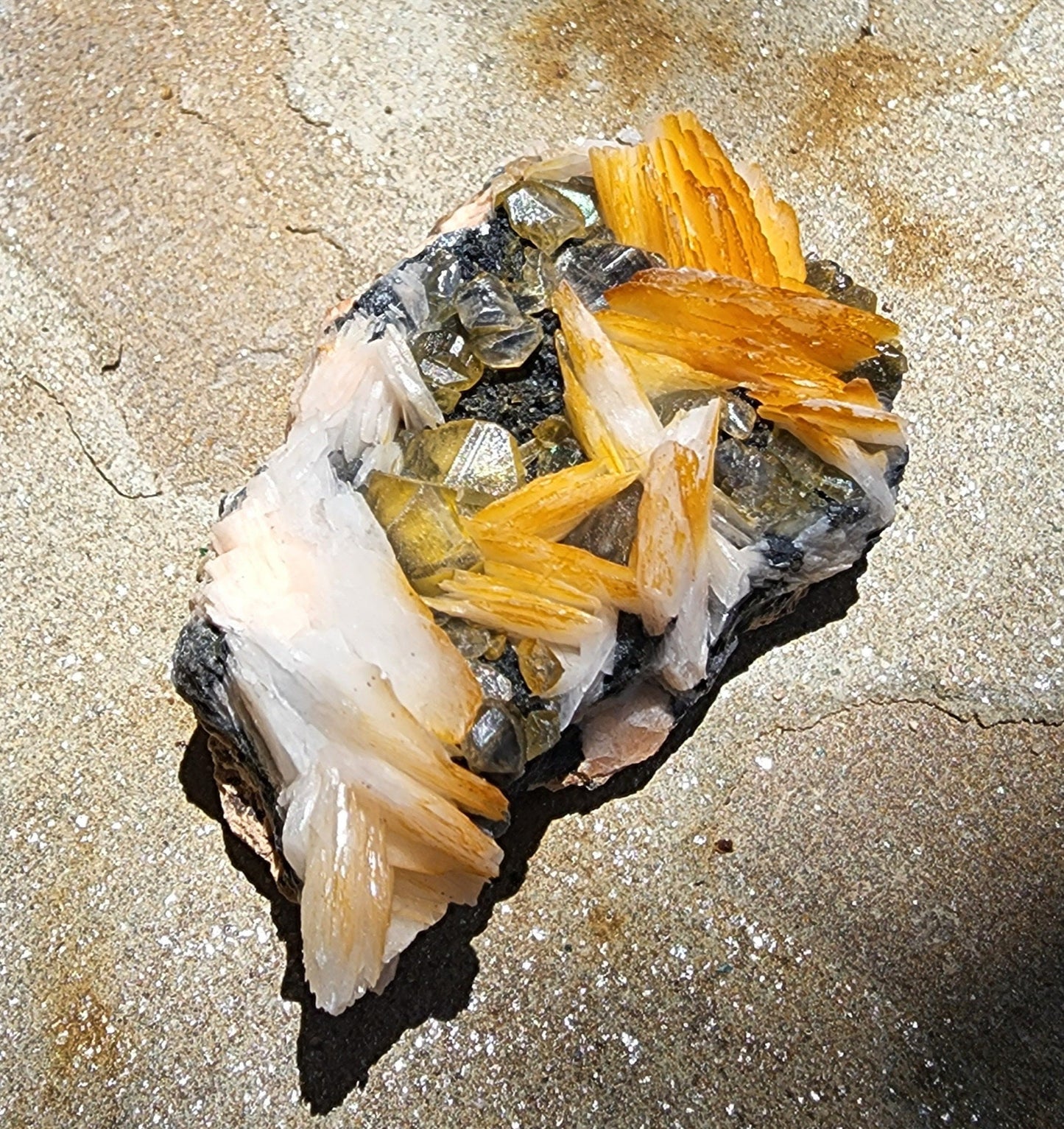 Cerussite, Barite, Galena, Mibladen, Midelt, Morocco (54)