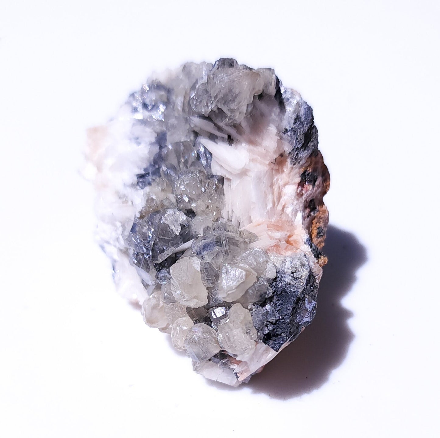 Cerussite, Barite, Galena, Mibladen, Morocco (24)