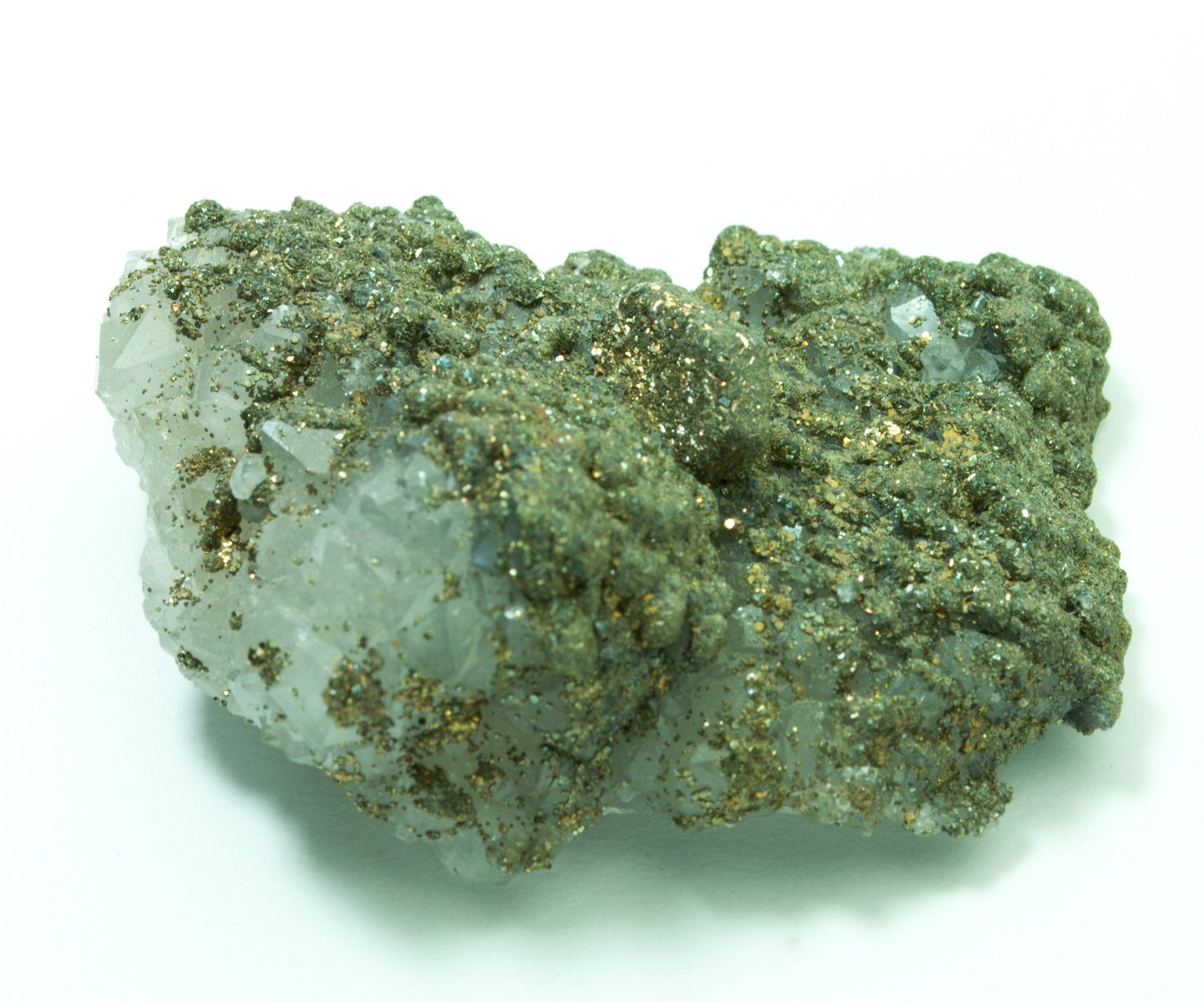 Pyrite on Quartz, El Hammam Mine (El Hamman Mine), Morocco (42)
