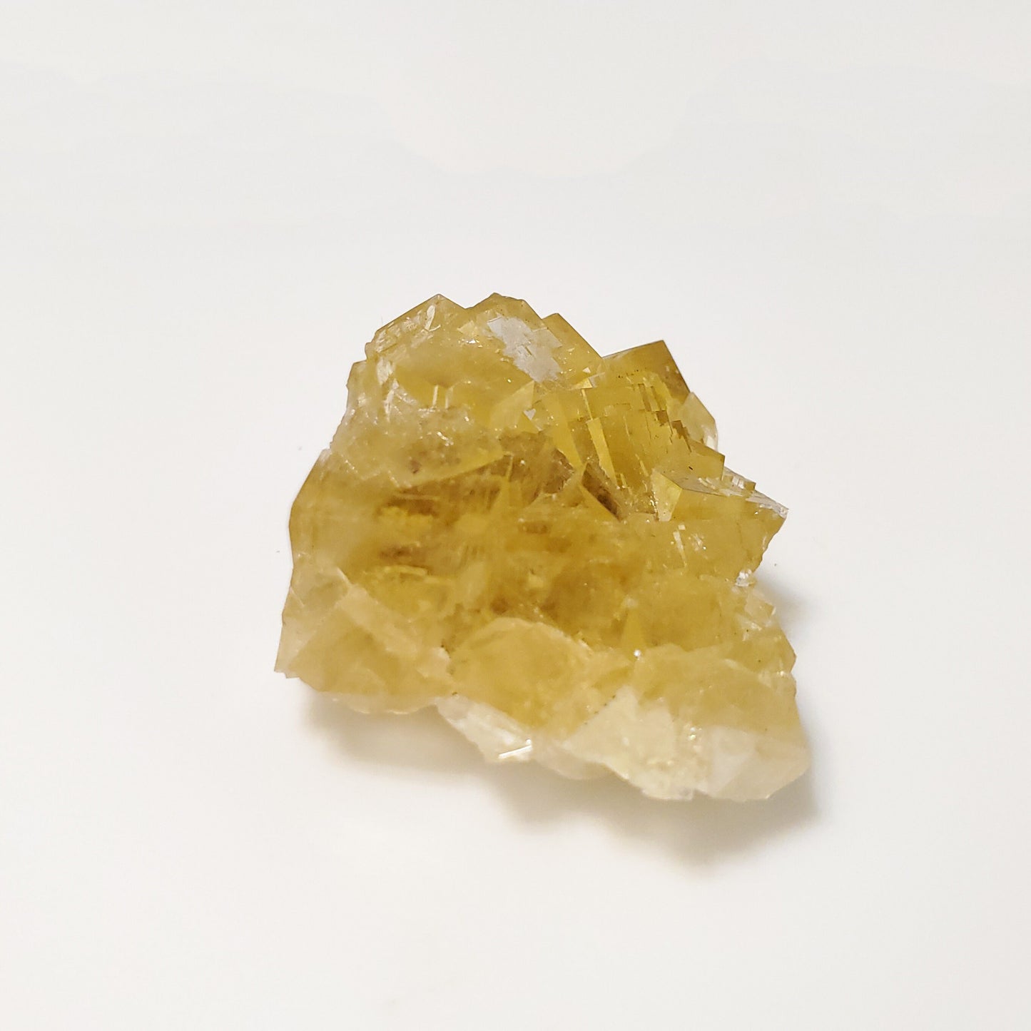 Yellow Fluorite, Fluorescent, Moscona Mine, Solís, Corvera de Asturias, Villabona mining area, Asturias, Spain (59)