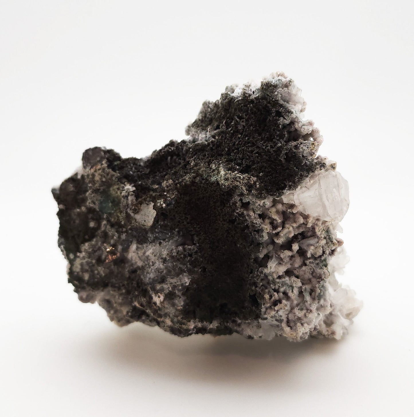 Apophyllite, Stilbite, Heulandite and Calcite, Deccan Plateau, Nasik, India (79)