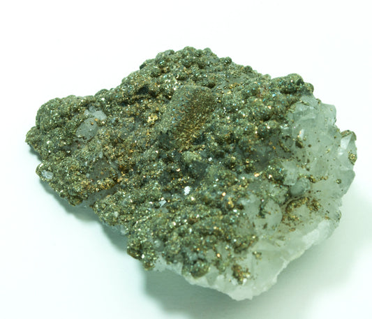 Pyrite on Quartz, El Hammam Mine (El Hamman Mine), Morocco (42)