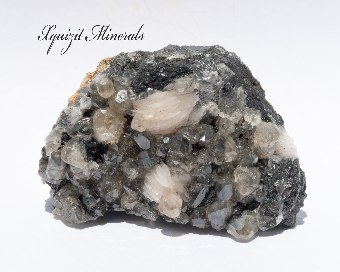 Cerussite, Barite, Galena, Mibladen, Morocco (54)