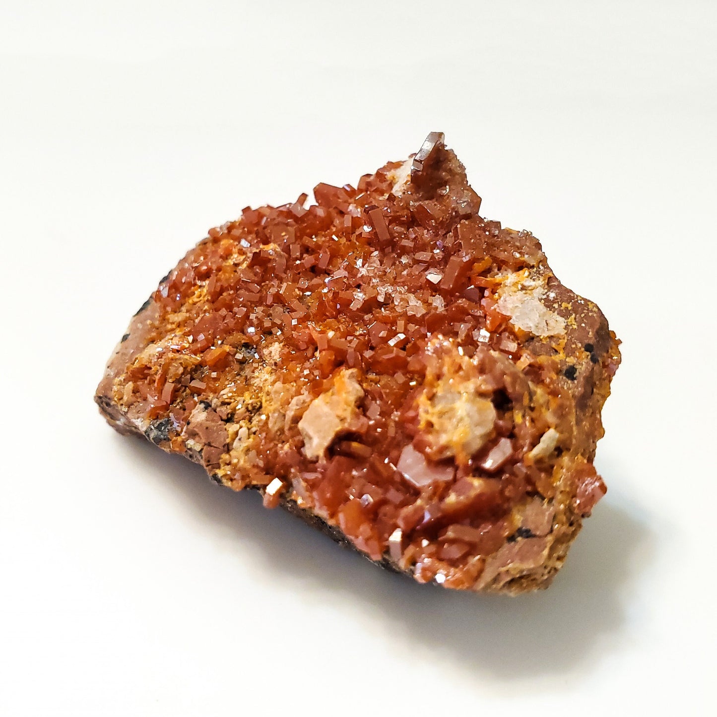 Vanadinite, Crystals on Matrix, Mibladen, Morocco (18)
