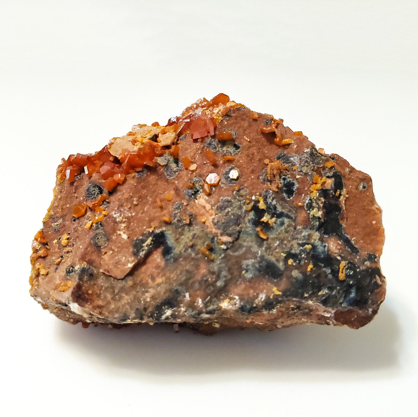 Vanadinite, Crystals on Matrix, Mibladen, Morocco (18)