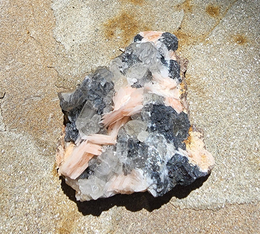 Cerussite, Barite, Galena, Mibladen, Midelt, Morocco (54)