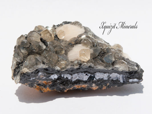 Cerussite, Barite, Galena, Mibladen, Morocco (54)