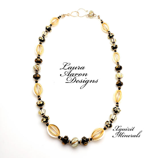 Black and Gold Necklace