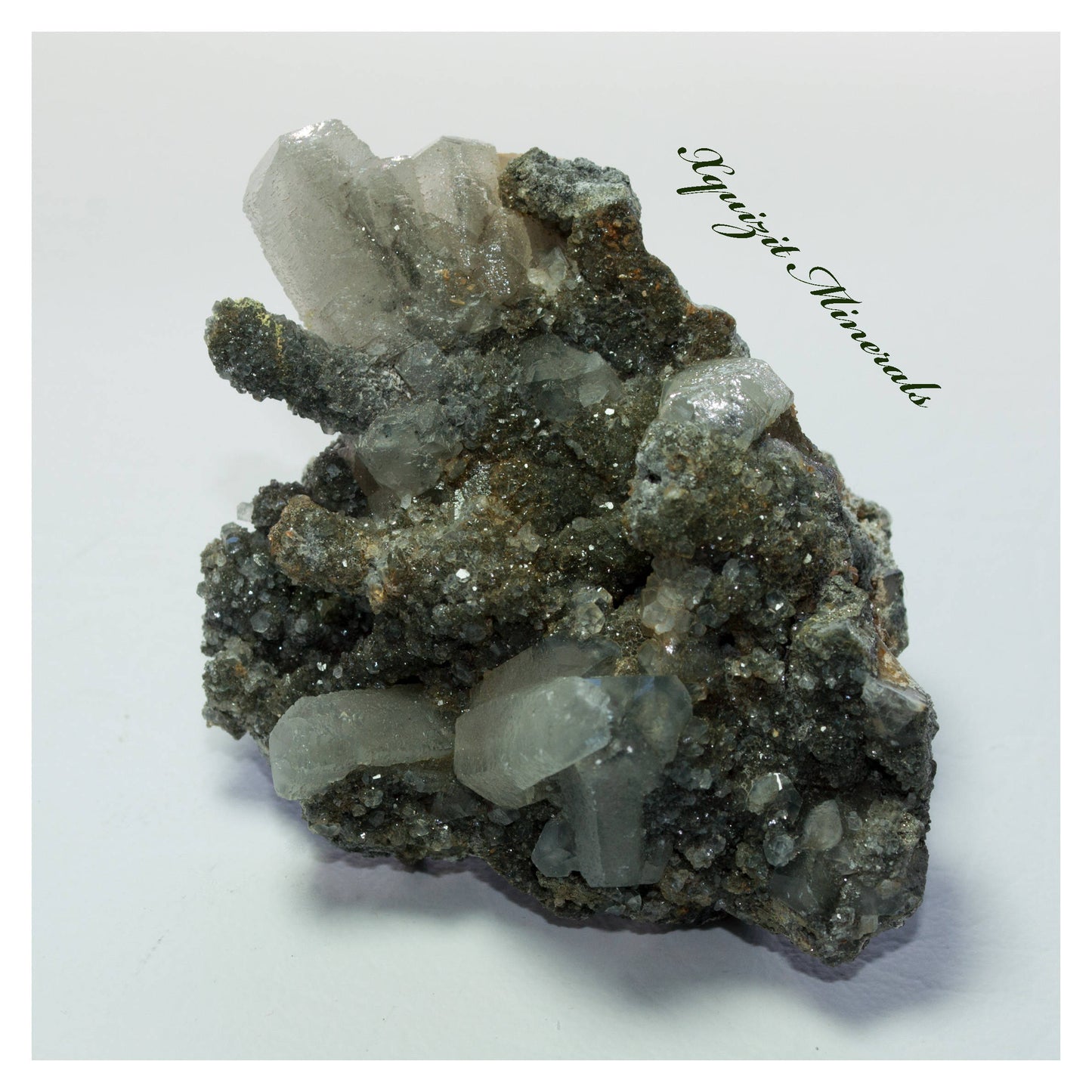 Calcite Crystals with Marcasite, Alnef, Morocco (6)
