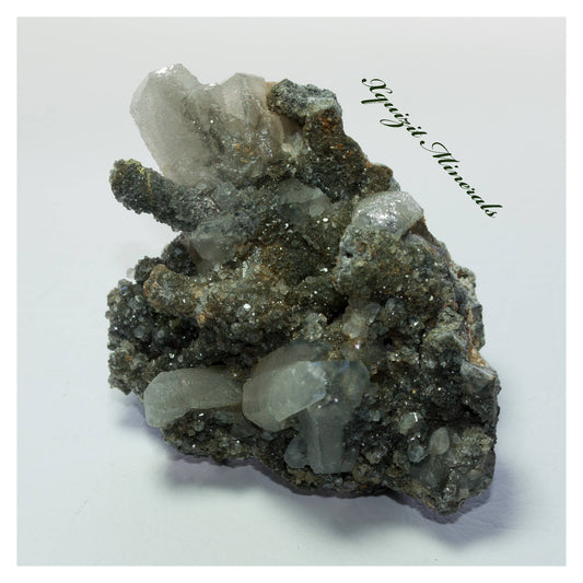 Calcite Crystals with Marcasite, Alnef, Morocco (6)