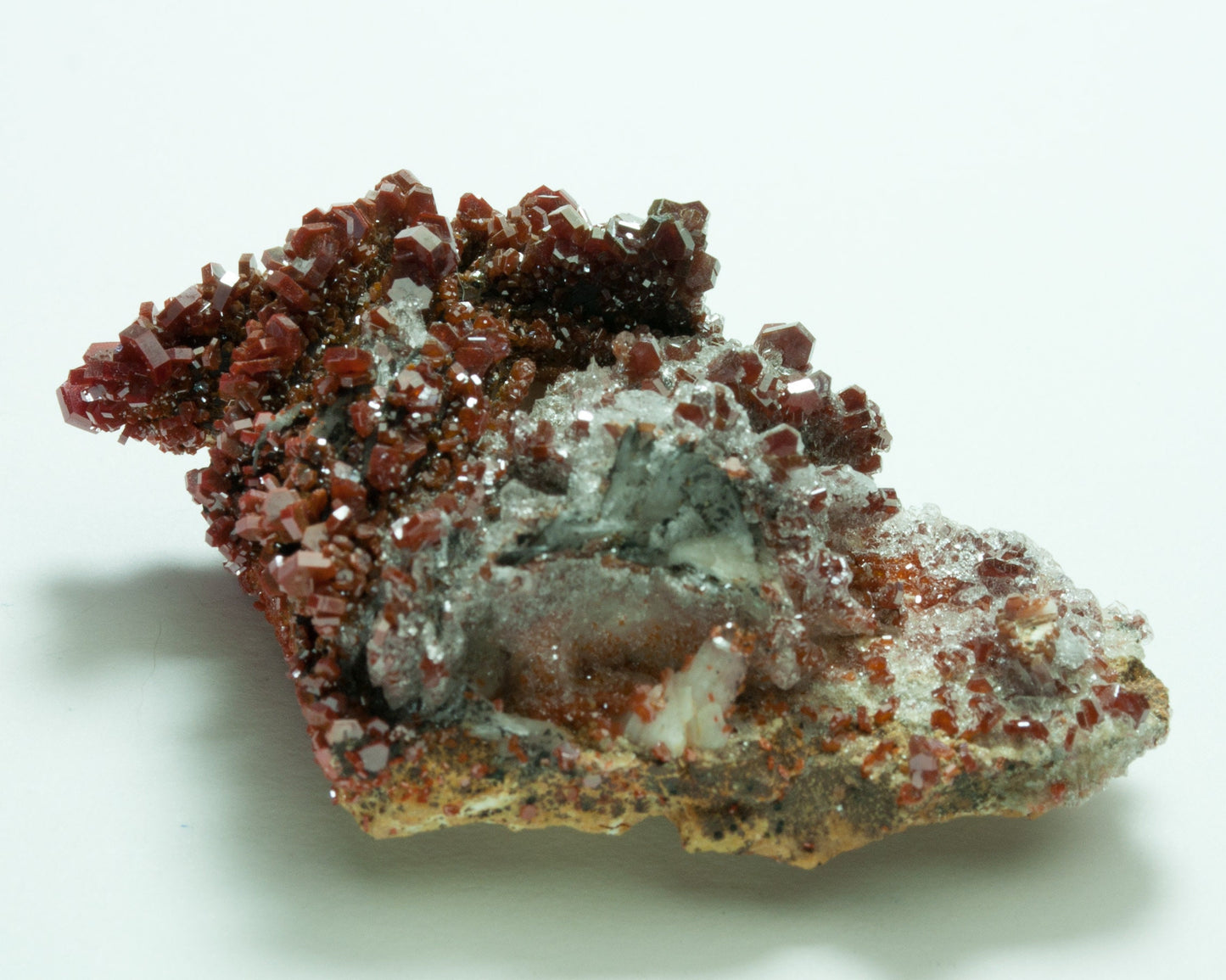 Vanadinite, Crystals on Matrix, ACF Mine, Midelt, Morocco (38)