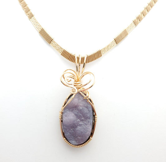 Purple Smithsonite Pendant
