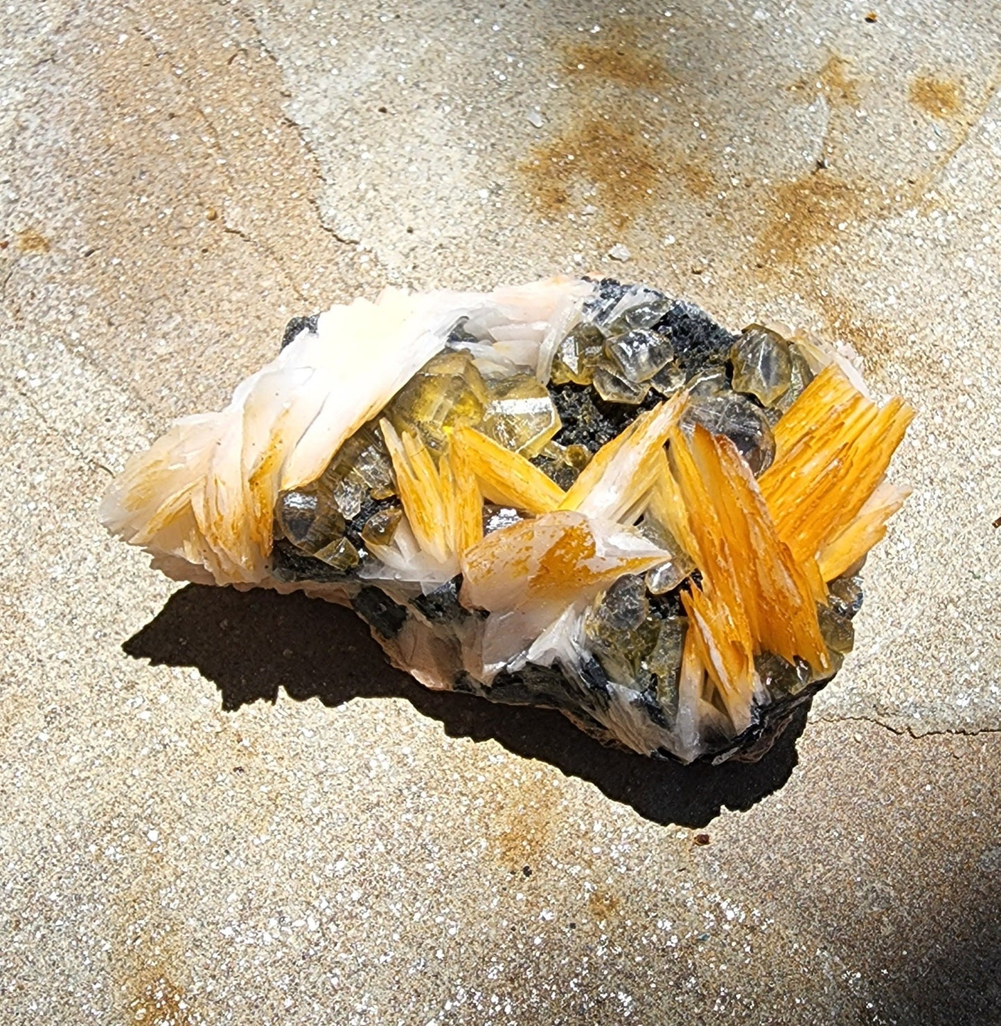 Cerussite, Barite, Galena, Mibladen, Midelt, Morocco (54)