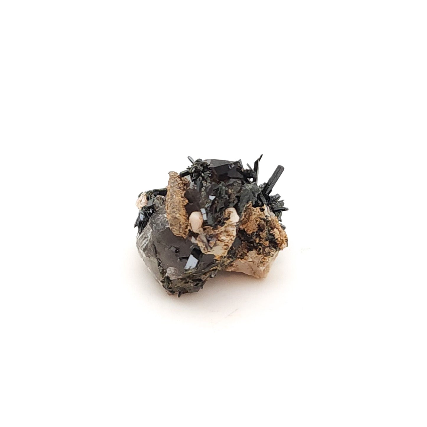 Aegirine with Smoky Quartz and Microcline, Mount Malosa, Domasi, Malawi (28)