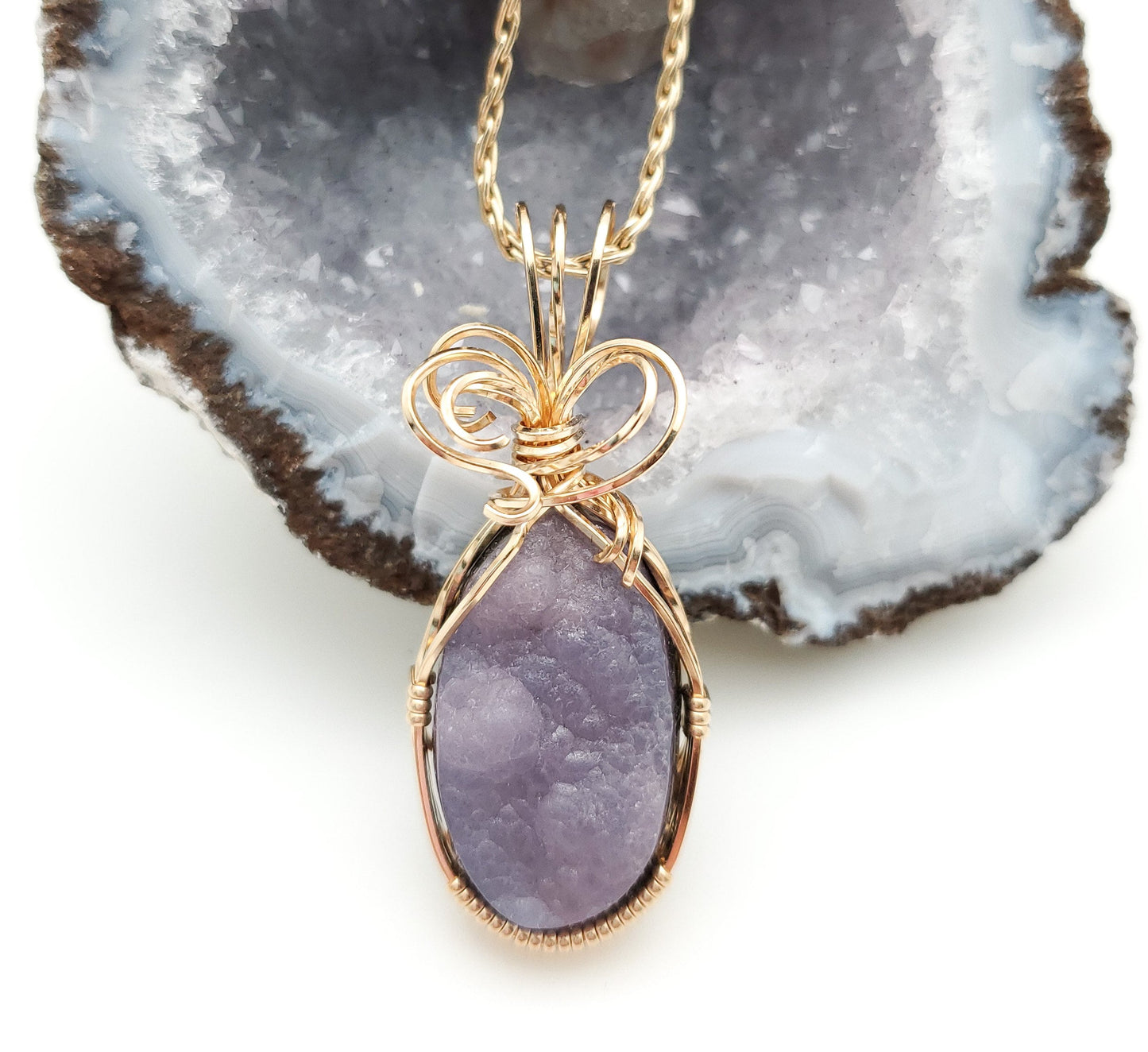 Purple Smithsonite Pendant