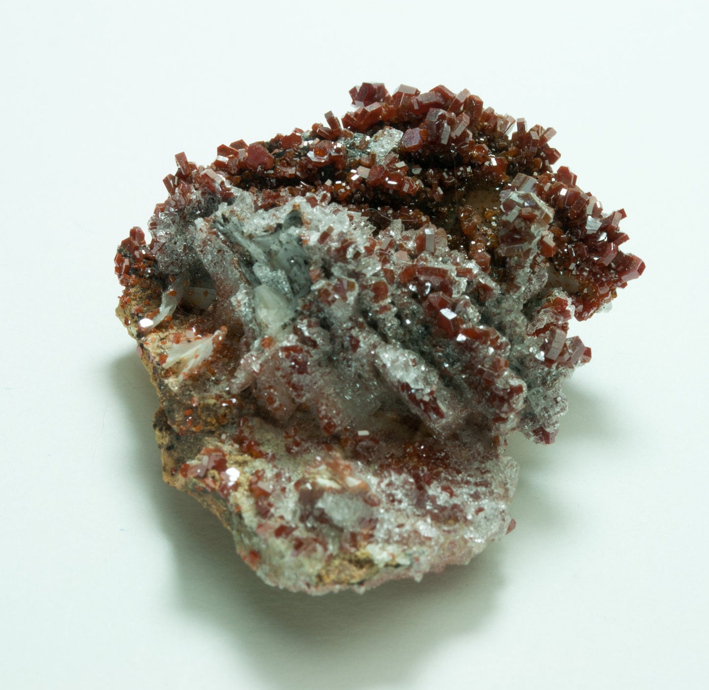 Vanadinite, Crystals on Matrix, ACF Mine, Midelt, Morocco (38)