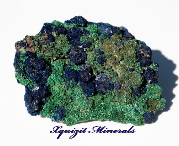 Azurite, Malachite, Bou Bekker Mine, Oujda, Morocco (21)