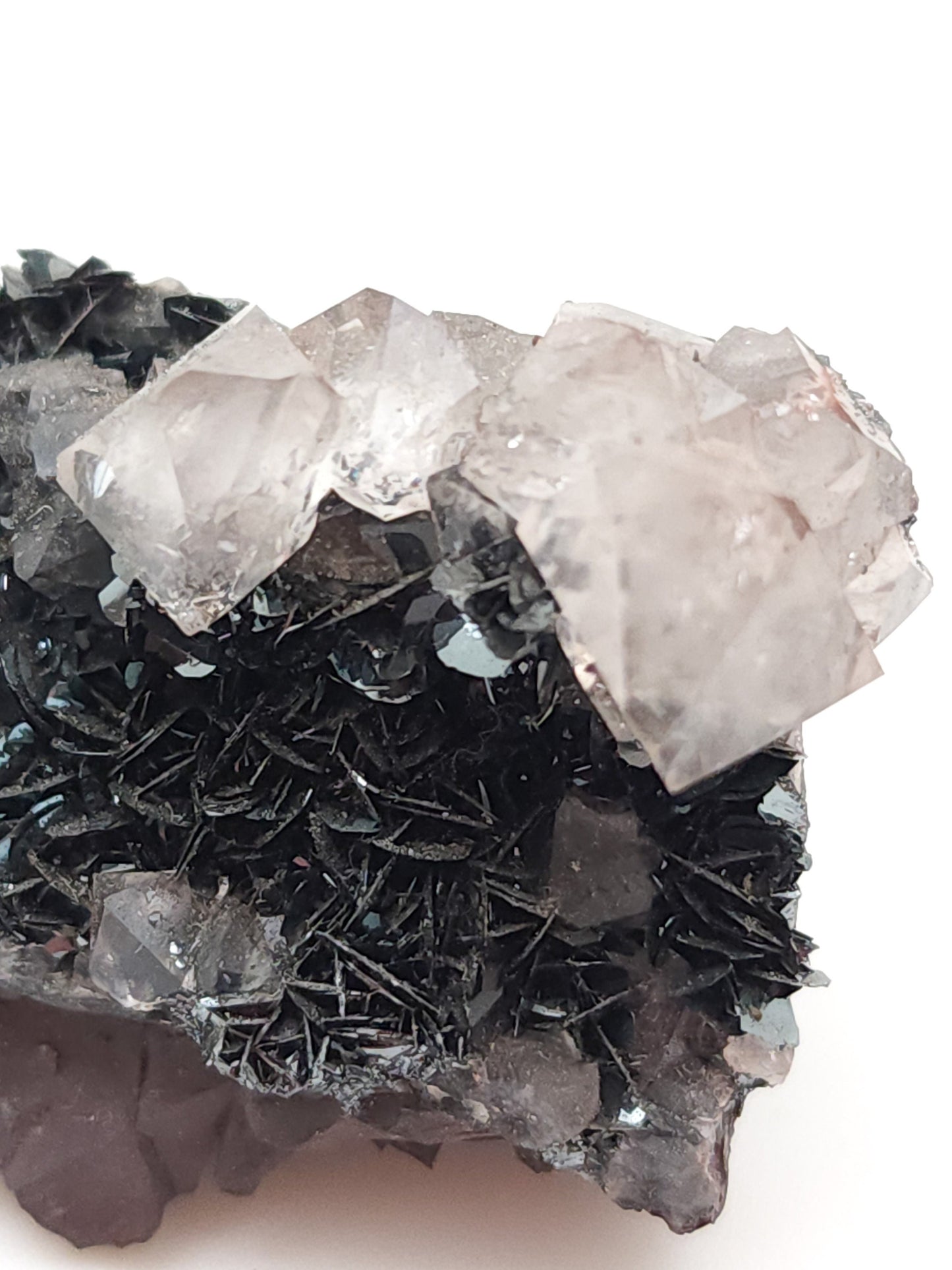 Quartz on Hematite, RARE, Florence Mine, Egremont, West Cumberland Iron Field, Cumberland, Cumbria, England, Europe