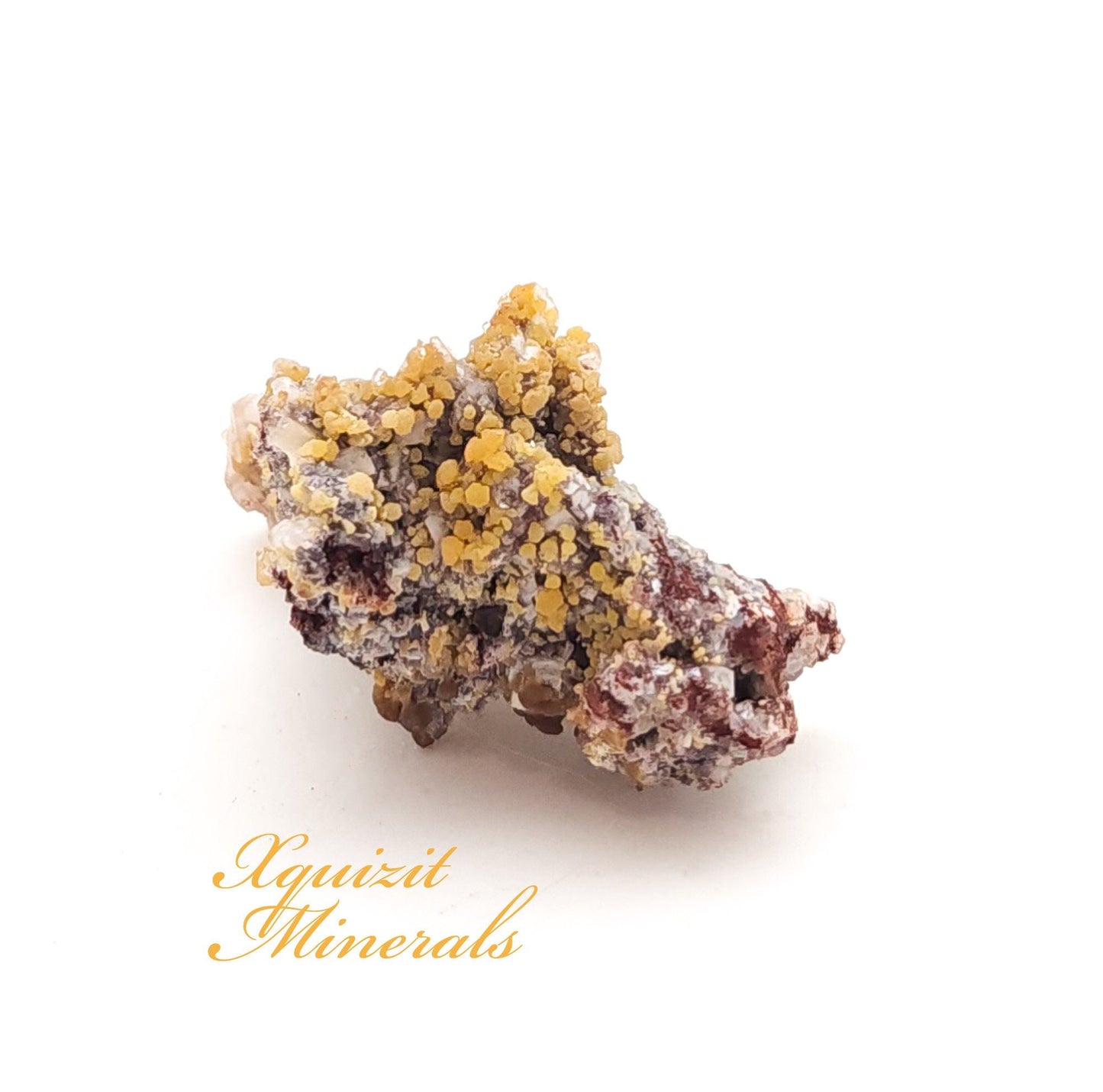 Mimetite with Calcite, Mina Ojuela, Mapimi, Mexico (25)