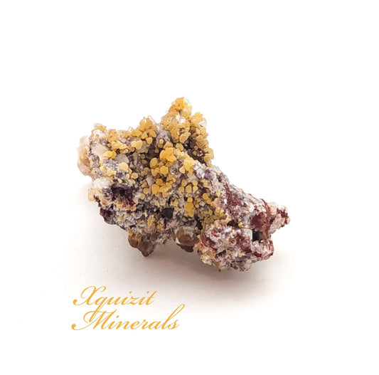 Mimetite with Calcite, Mina Ojuela, Mapimi, Mexico (25)