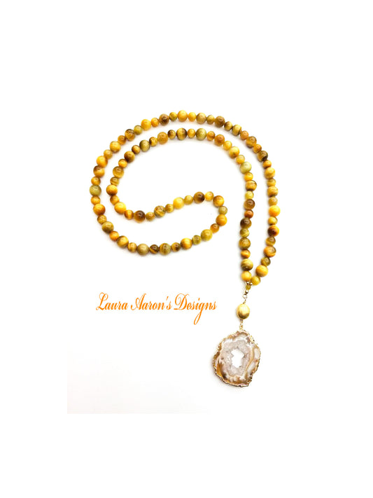 Honey Tigers Eye Necklace