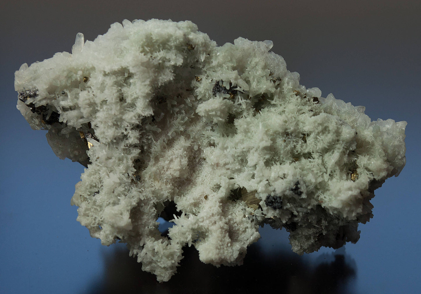 Galena on Quartz with Pyrite, Krushev dol Mine, Madan, Bulgaria (28)