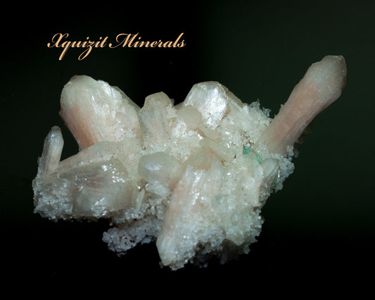 Stilbite, Green Apophyllite, Quartz, Deccan Plateau, Jalgaon, India (44)