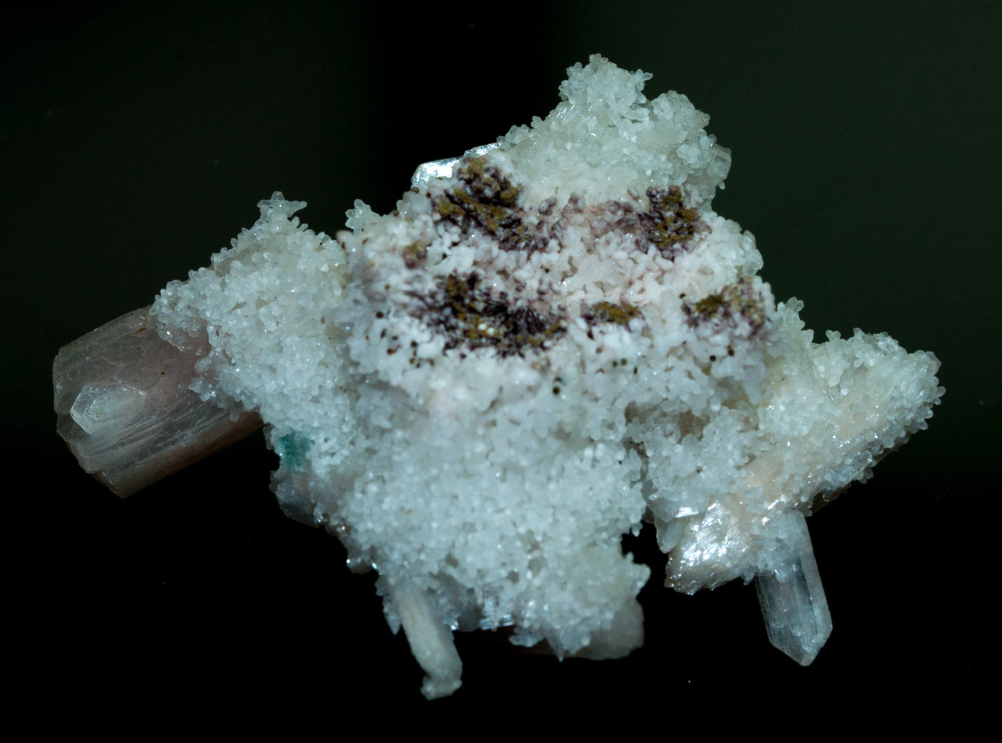 Stilbite, Green Apophyllite, Quartz, Deccan Plateau, Jalgaon, India (44)