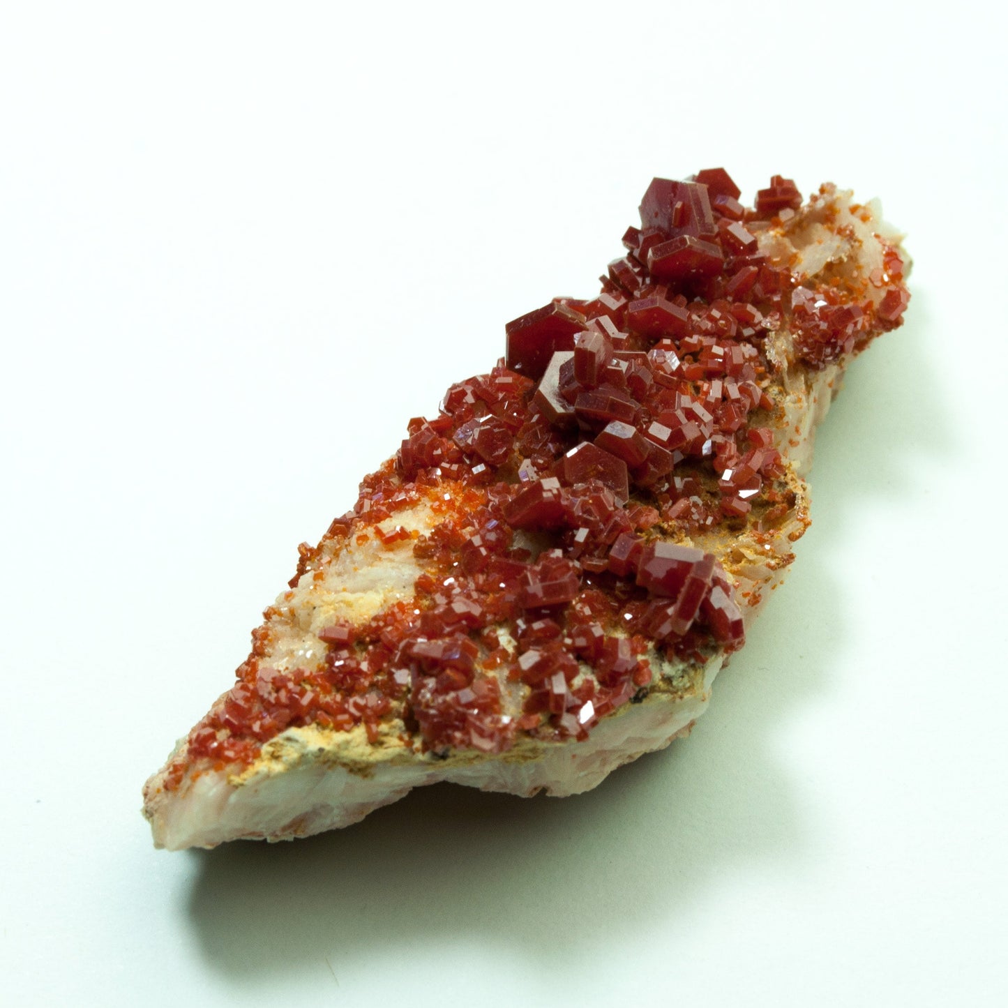 Vanadinite, Crystals on Matrix, Mibladen, Morocco (42)