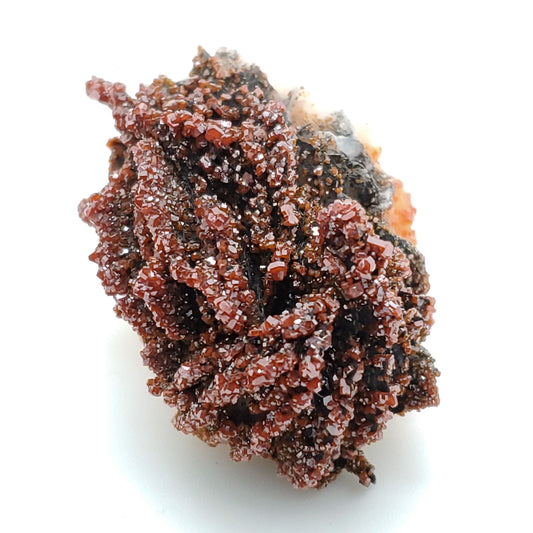 Vanadinite and Barite, Goethite, Mibladen, Midelt, Morocco (29)