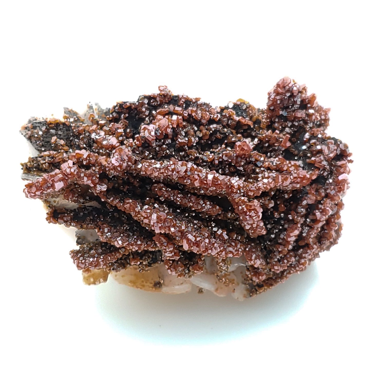Vanadinite and Barite, Goethite, Mibladen, Midelt, Morocco (29)