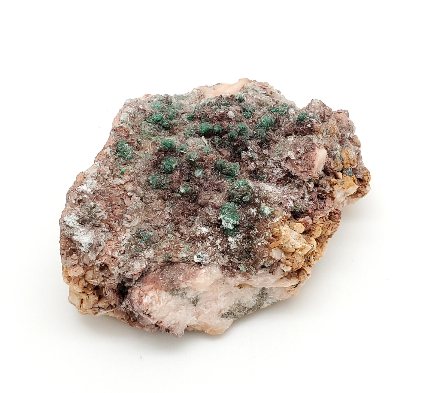 Devilline in Selenite, Bou Bekker Mine, Toussit, Morocco (60)