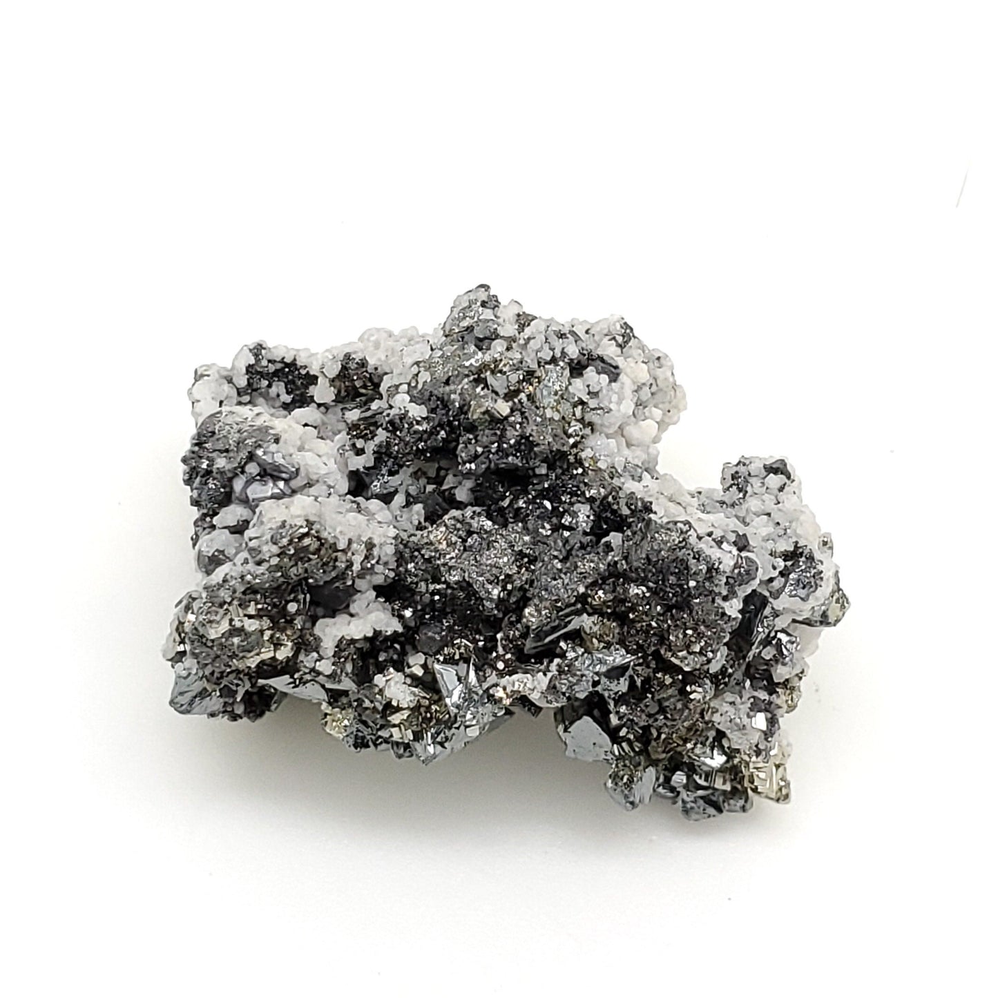 Galena and Calcite and Pyrite, Huanzala Mine, Huallanca District, Peru (8)