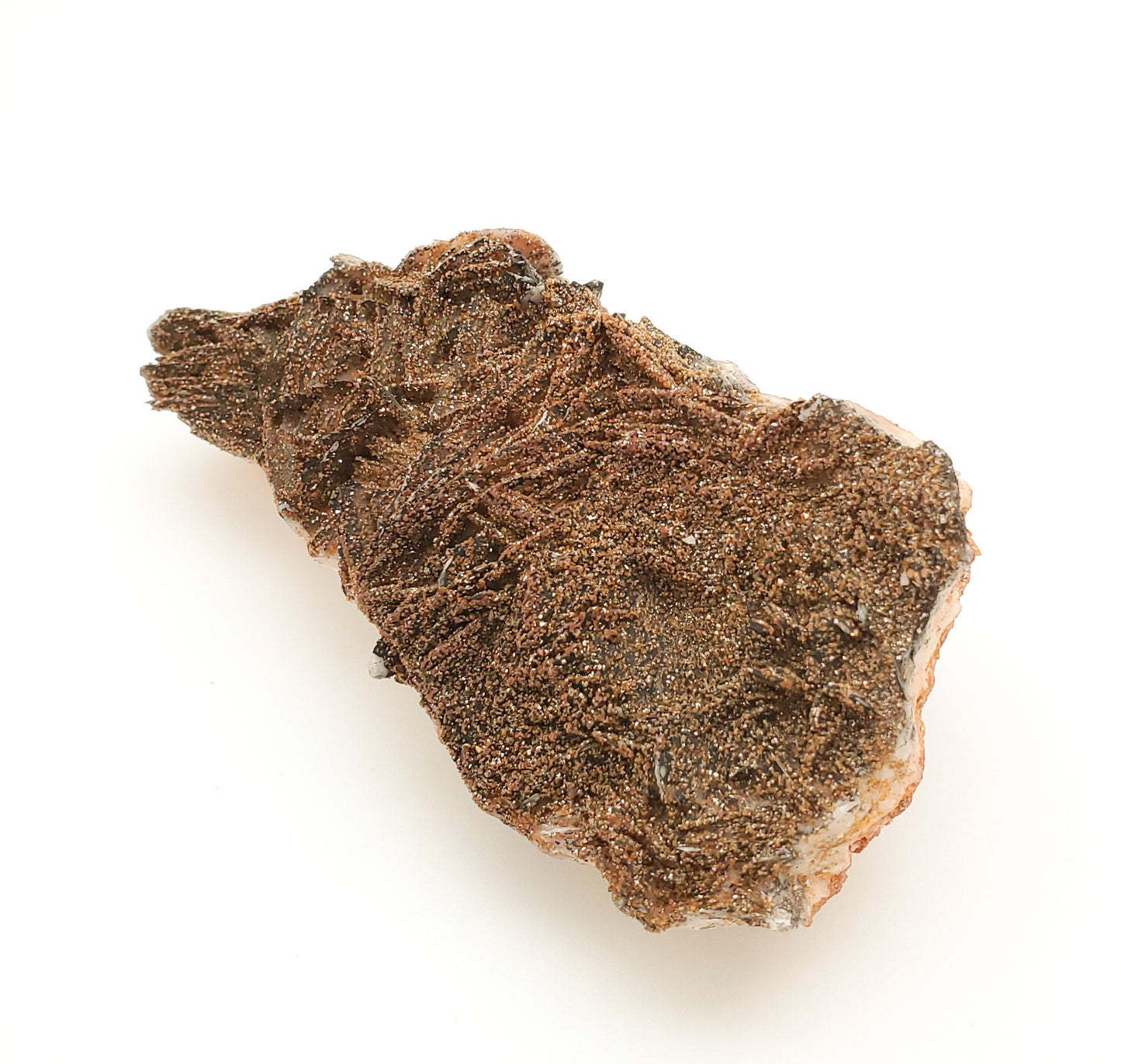 Vanadinite and Barite, Goethite, Mibladen, Midelt, Morocco (65)
