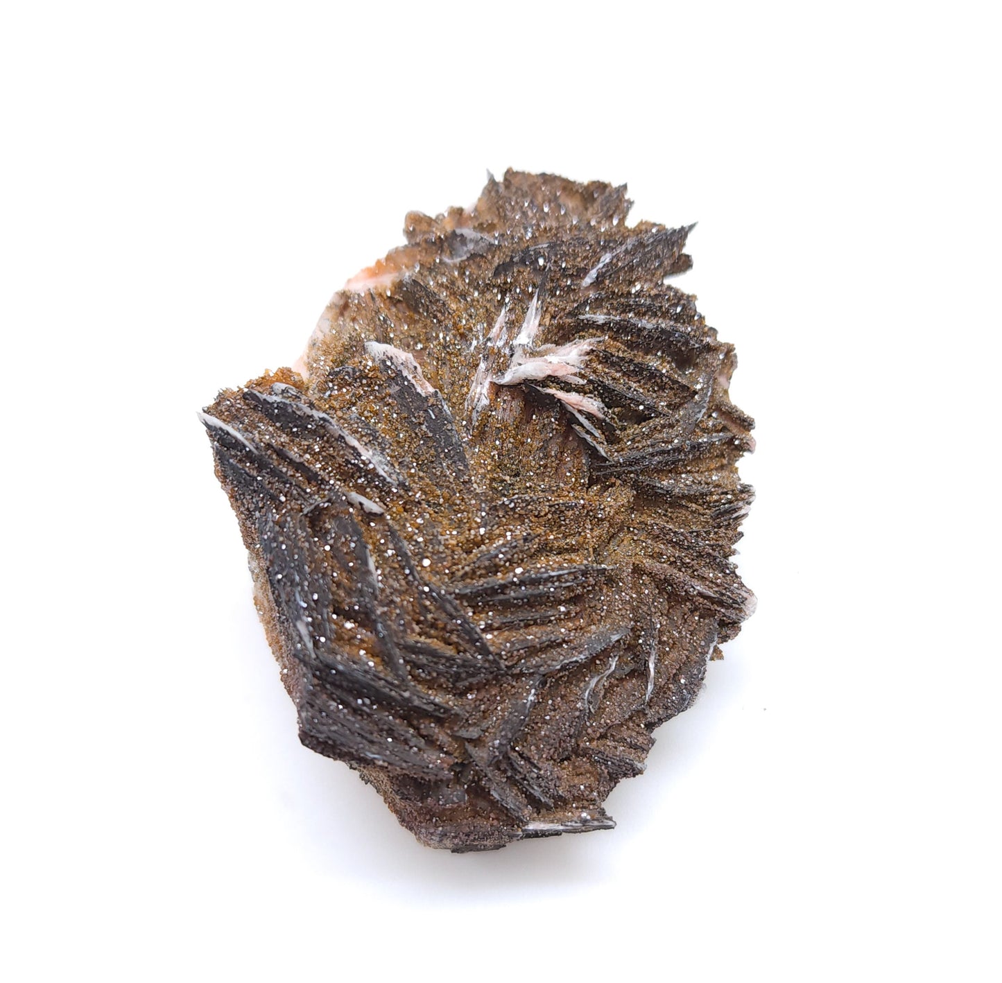 Vanadinite and Barite, Goethite, Mibladen, Midelt, Morocco (46)