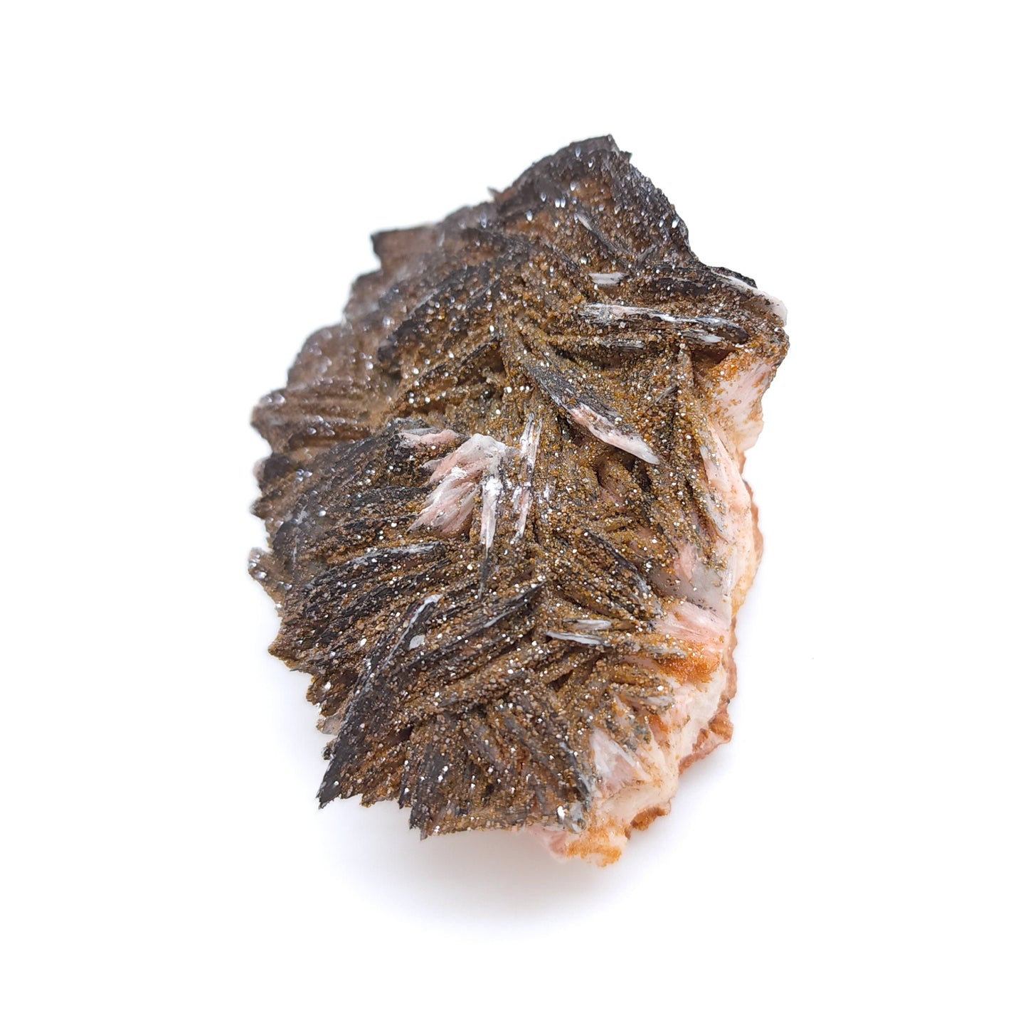 Vanadinite and Barite, Goethite, Mibladen, Midelt, Morocco (46)