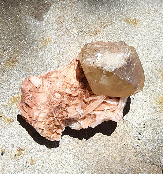 Cerussite, Barite, Mibladen, Morocco (54)