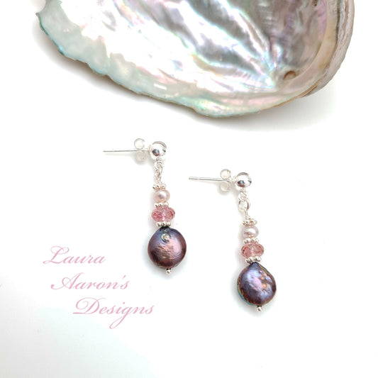 Pearl and Silver Earrings